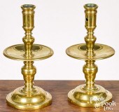 PAIR OF LARGE DUTCH BRASS HEEM