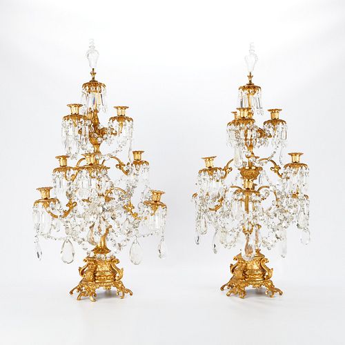 PAIR OF LARGE GIRANDOLE STYLE