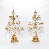 PAIR OF LARGE GIRANDOLE STYLE