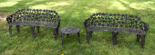 PAIR OF LARGE GRAPE & VINE PAT