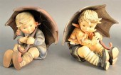 PAIR OF LARGE HUMMELS, UMBRELL