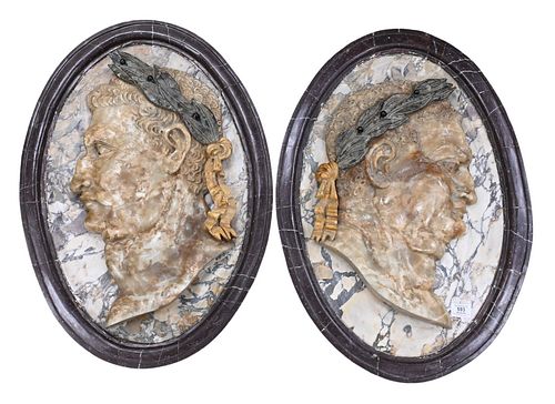 PAIR OF LARGE ITALIAN ROUGE