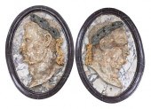 PAIR OF LARGE ITALIAN ROUGE MA