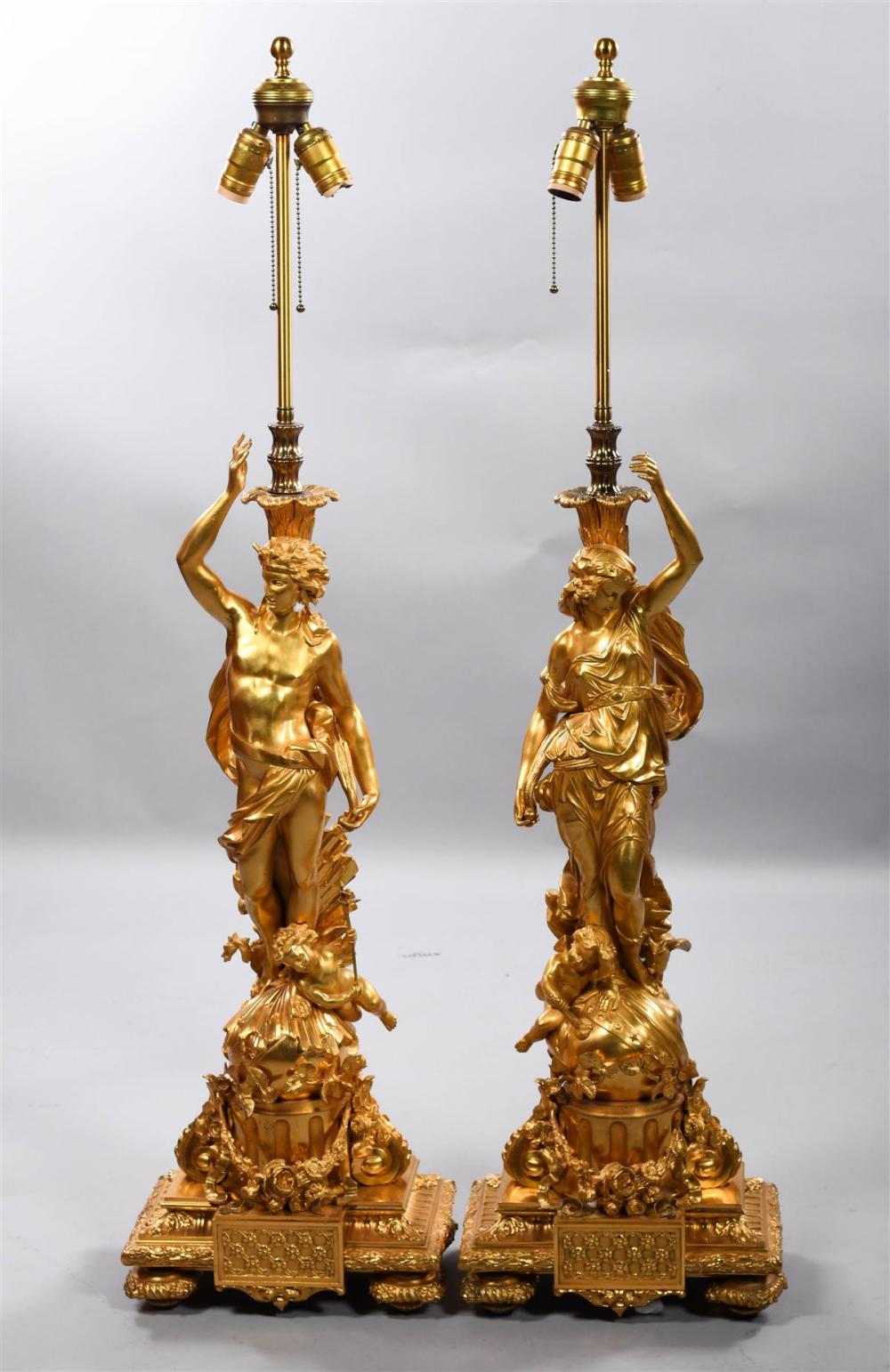 PAIR OF LARGE NEOCLASSICAL STYLE