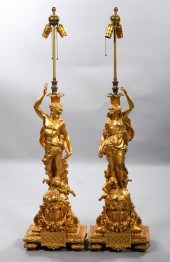 PAIR OF LARGE NEOCLASSICAL STY