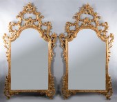 PAIR OF LARGE ROCOCO STYLE GIL