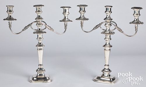 PAIR OF LARGE SHEFFIELD SILVER