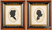 PAIR OF LARGE SILHOUETTES<br>P