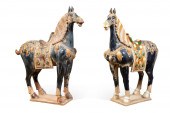 PAIR OF LARGE TANG STYLE CERAM