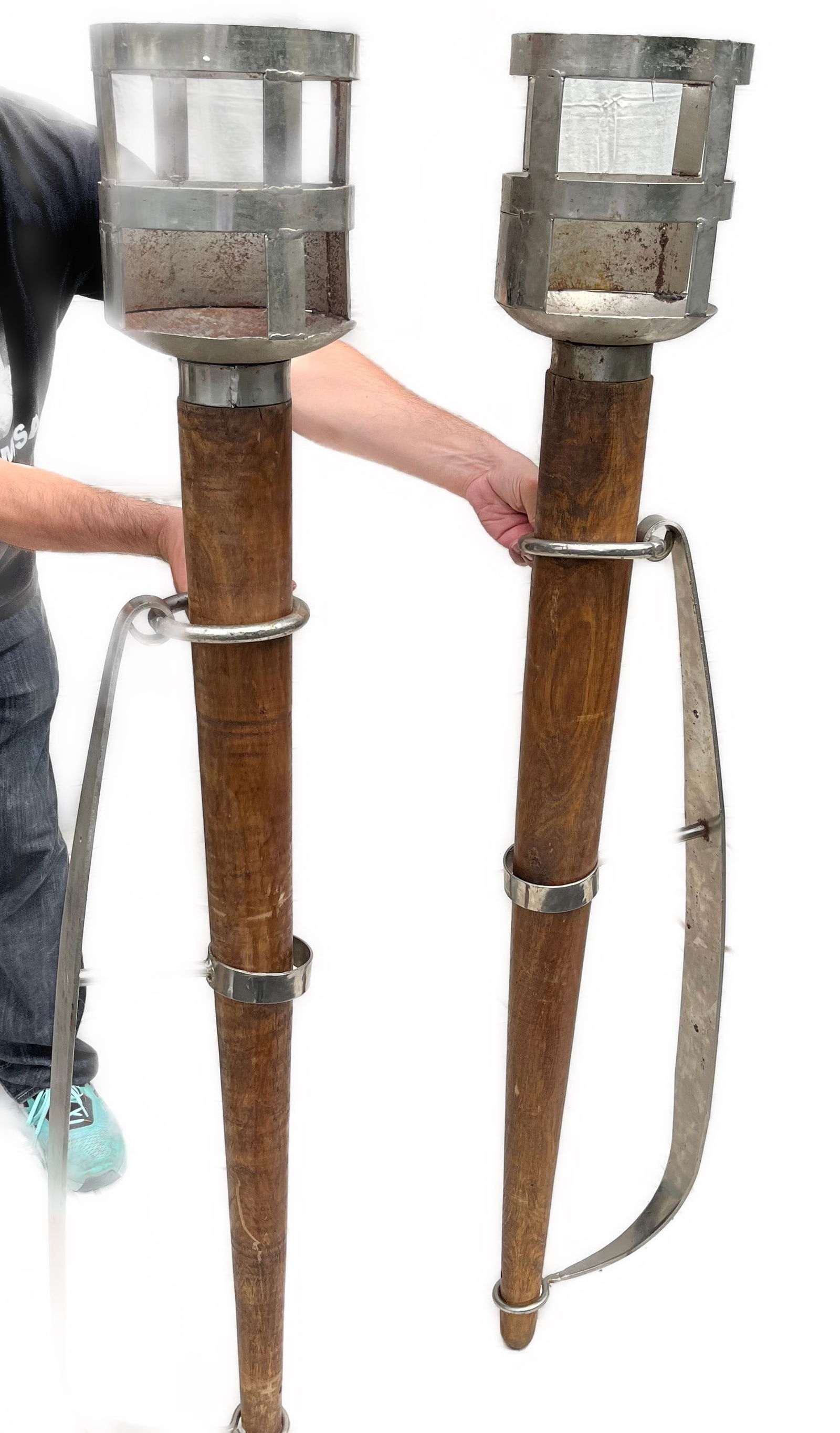 PAIR OF LARGE THEATRICAL