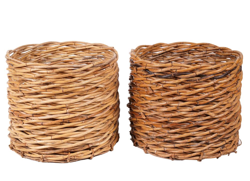 PAIR OF LARGE WOVEN