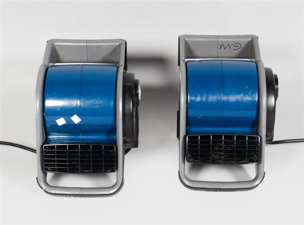 PAIR OF LASKO BLUE FANSPAIR OF