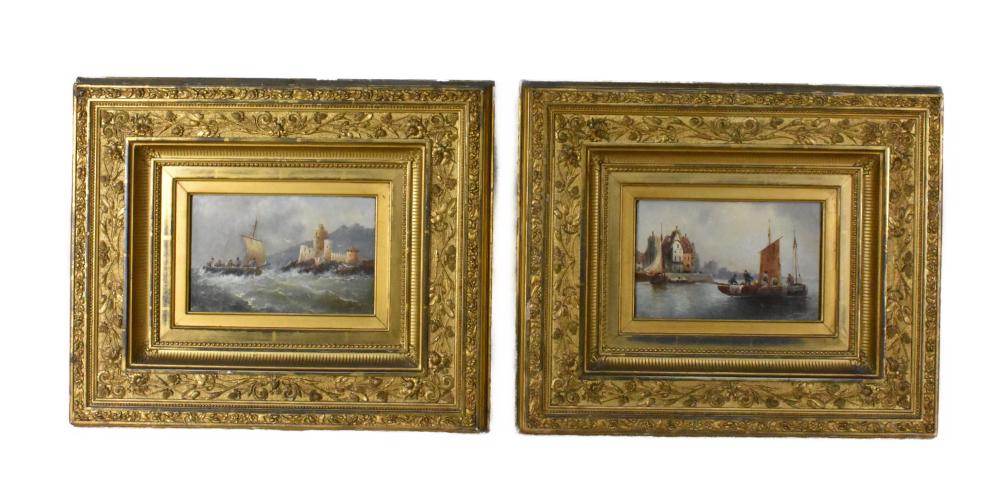 PAIR OF LATE 19TH CENTURY OIL ON