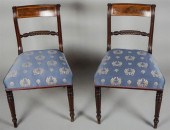 PAIR OF LATE FEDERAL INLAID MA