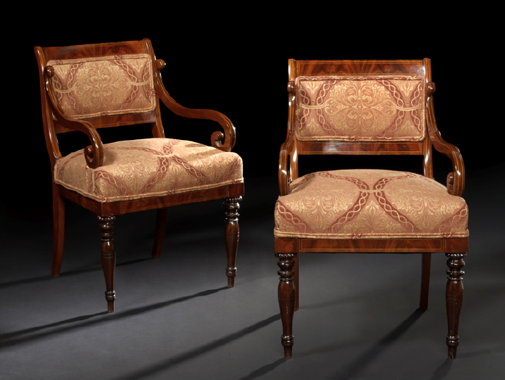 Pair of Late Gustavian Mahogany