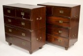 PAIR OF LATE REGENCY WALNUT CA