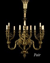 Pair of  Late Victorian Brass