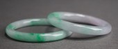PAIR OF LAVENDER TO APPLE GREE