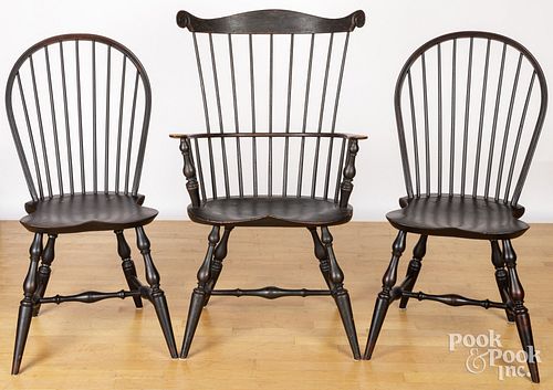 PAIR OF LAWRENCE CROUSE BOWBACK