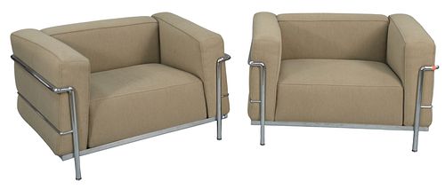 PAIR OF LE CORBUSIER CASSINA LC2