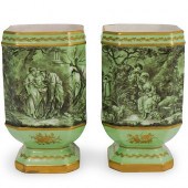 PAIR OF LE TALLEC PORCELAIN AP