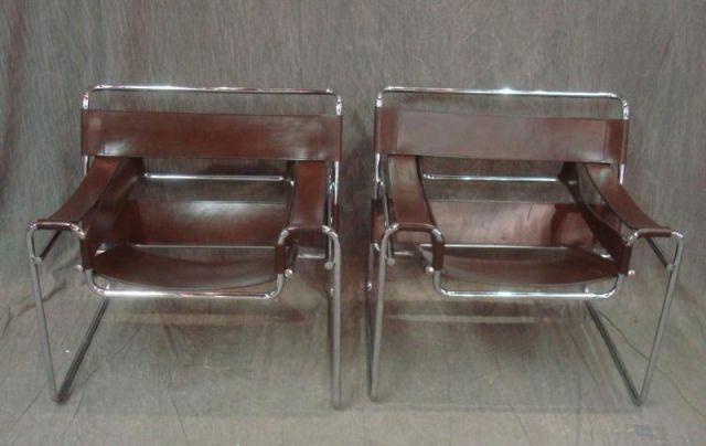 Pair of Leather and Chrome
