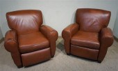 PAIR OF LEATHER MASTERS BROWN