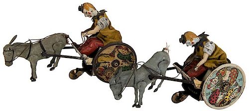 PAIR OF LEHMANN CIRCUS CHARIOT