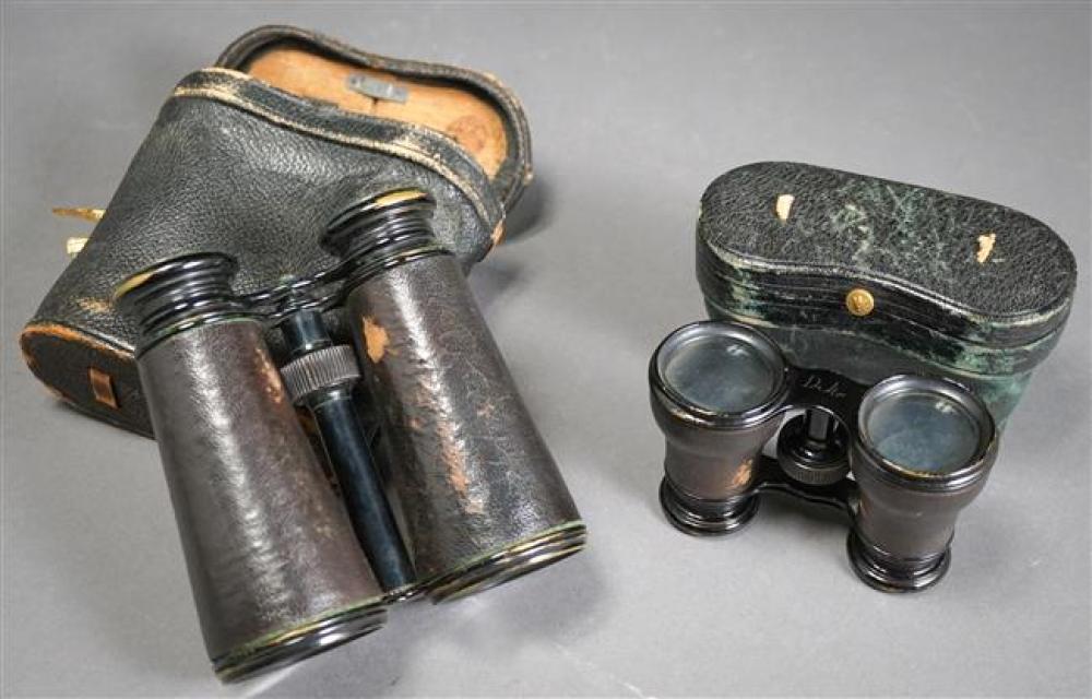 PAIR OF LEMAIRE LEATHER MOUNTED