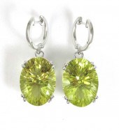PAIR OF LEMON CITRINE DANGLE E