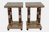 PAIR OF LEVANTNE-STYLE INLAID