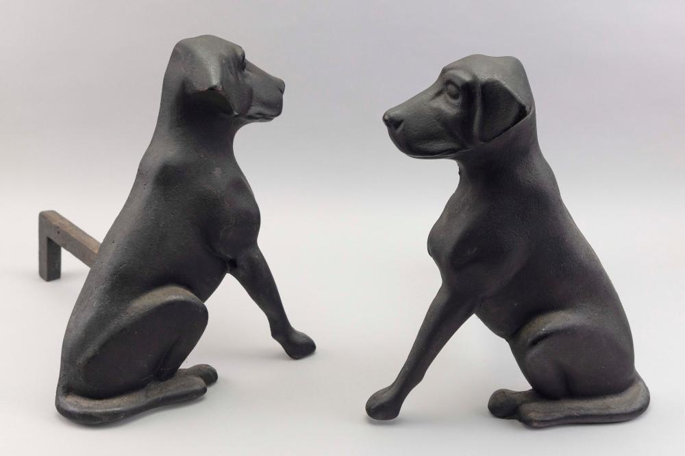 PAIR OF LIBERTY FOUNDRY CAST IRON