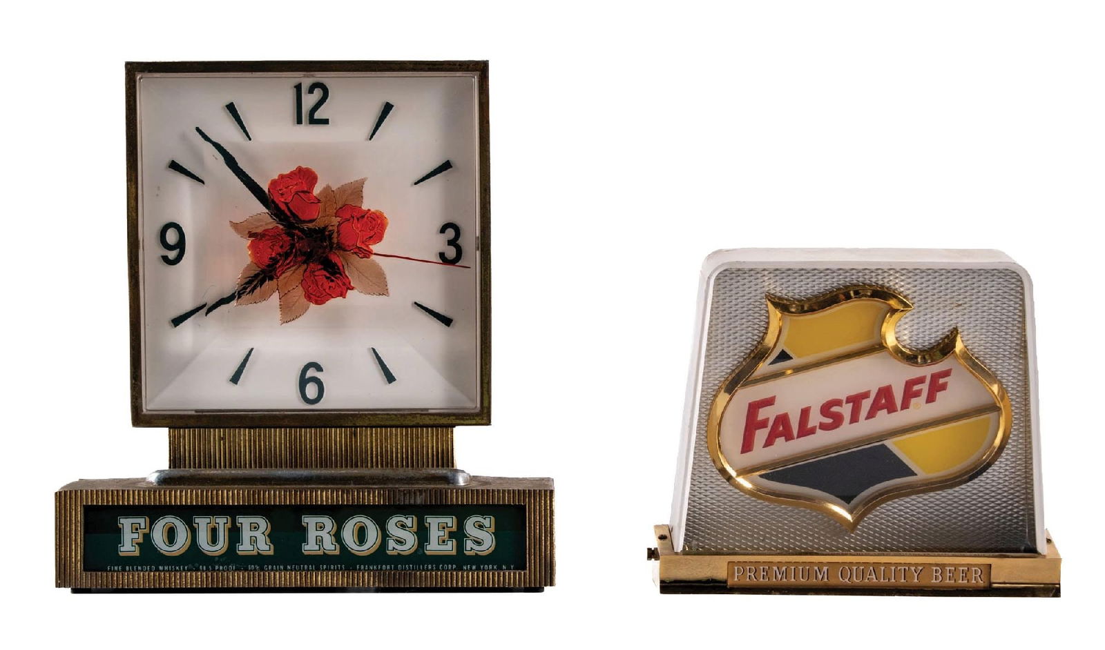 PAIR OF LIGHTED FALSTAFF & FOUR