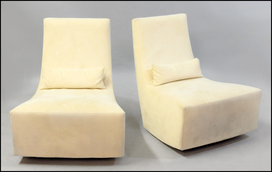 PAIR OF LIGNE ROSET CHAIRS.