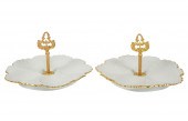 PAIR OF LIMOGES PORCELAIN OYST
