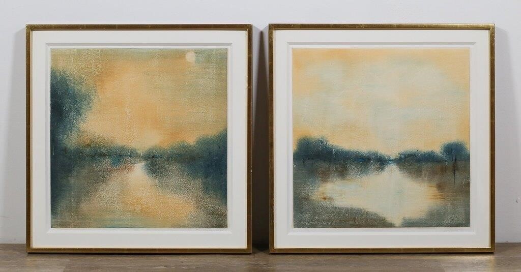 PAIR OF LISA BRESLOW MONOTYPES