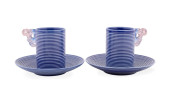 PAIR OF LIULI GONGFANG EAGLE C
