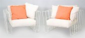 PAIR OF LIVING DIVANI WHITE PA