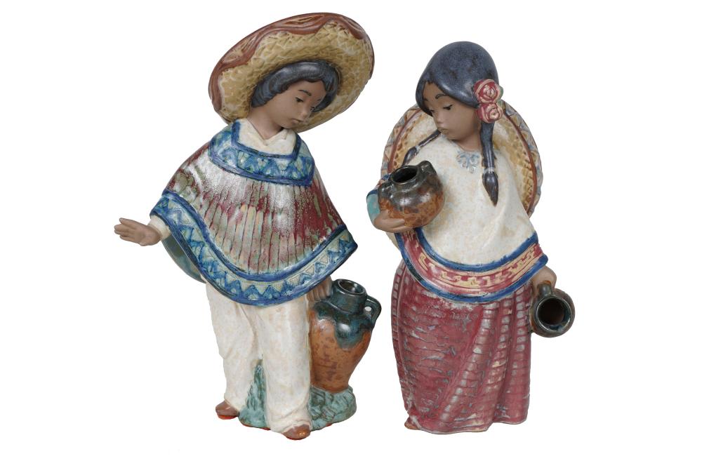 PAIR OF LLADRO PORCELAIN
