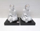 PAIR OF LLADRO PORCELAIN FIGUR