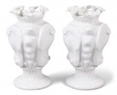 PAIR OF LONGTON HALL PORCELAIN