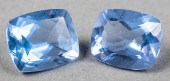PAIR OF LOOSE 10 CTTW. CUSHION