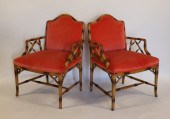 PAIR OF LOUIS MITTMAN BAMBOO F