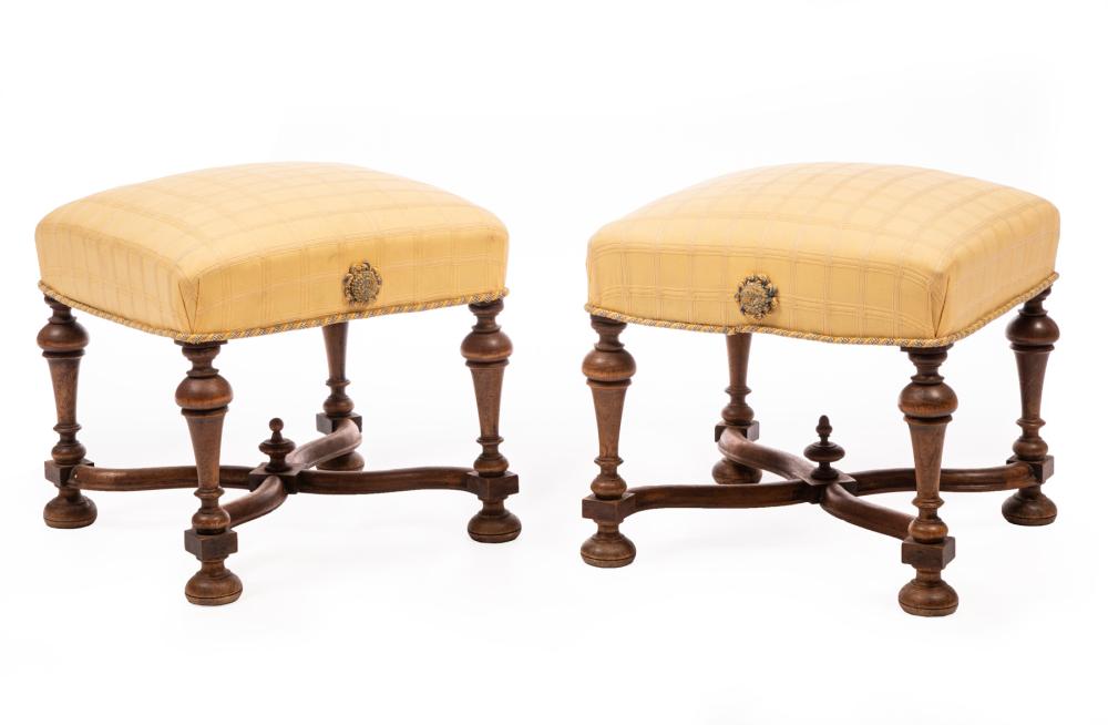 PAIR OF LOUIS XIII-STYLE WALNUT