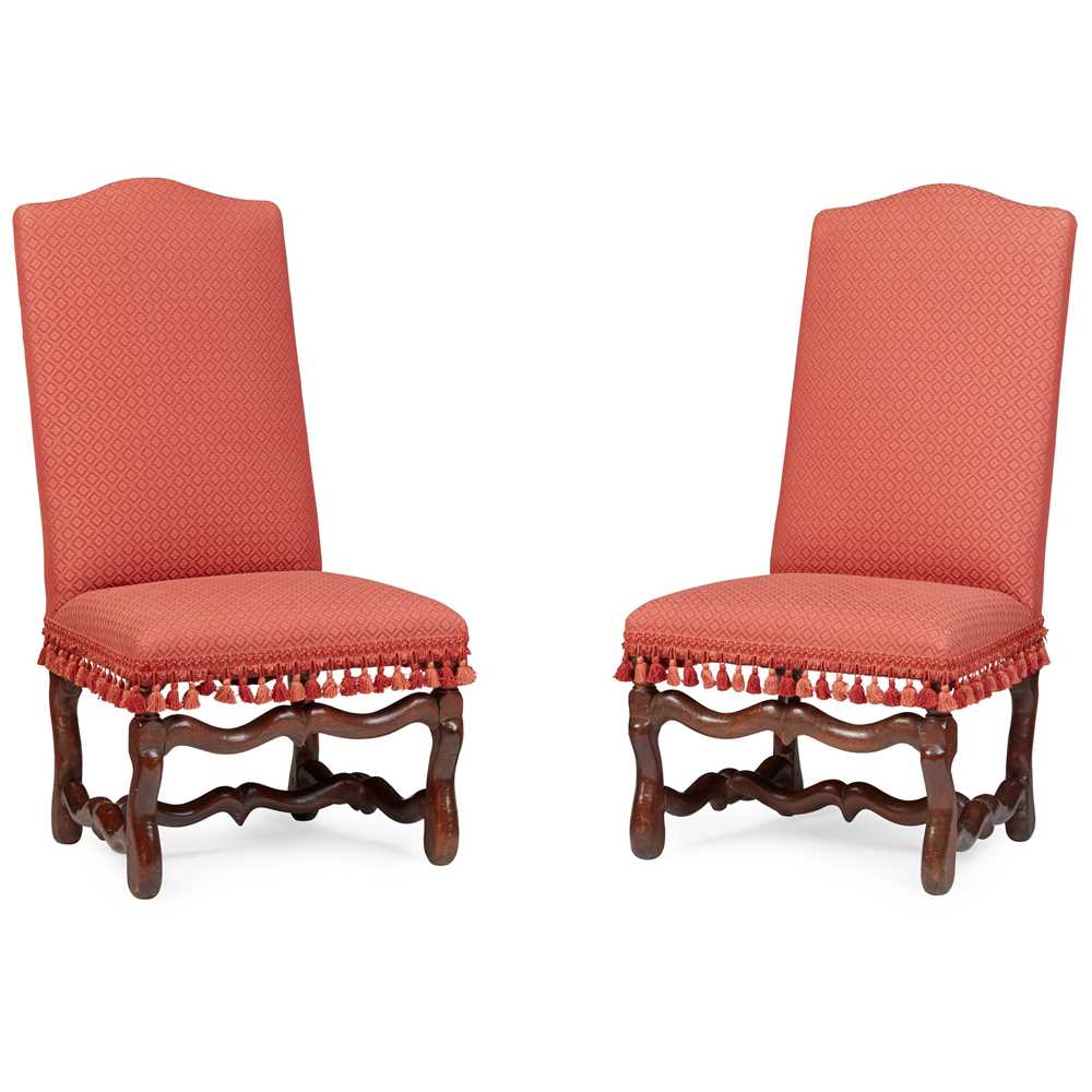 PAIR OF LOUIS XIV HIGH BACK