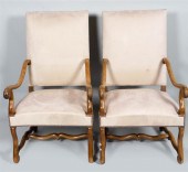 PAIR OF LOUIS XIV STYLE WALNUT