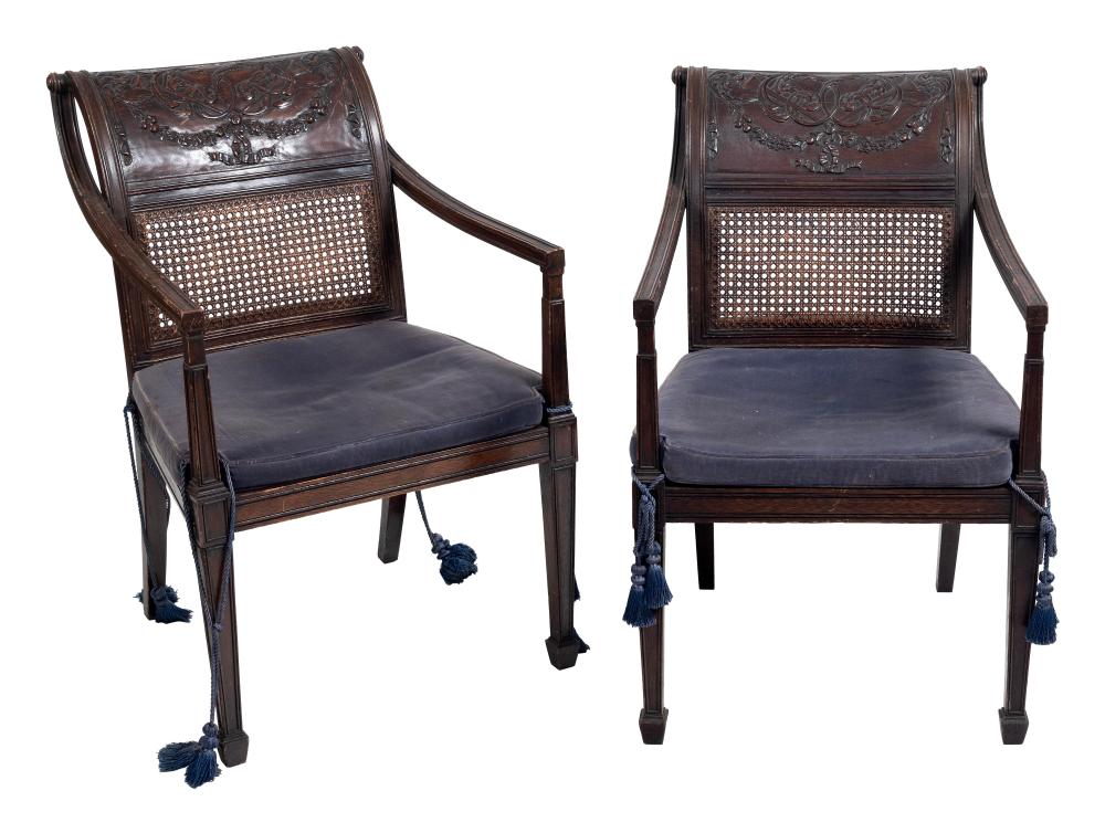 PAIR OF LOUIS XIV-STYLE CHAIRS 20TH