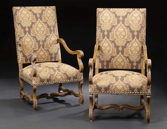 Pair of Louis XIV-Style Fauteuil