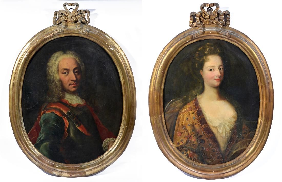 PAIR OF LOUIS XLV EUROPEAN PORTRAIT