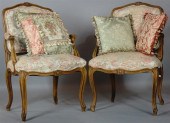 PAIR OF LOUIS XV BEECHWOOD FAU